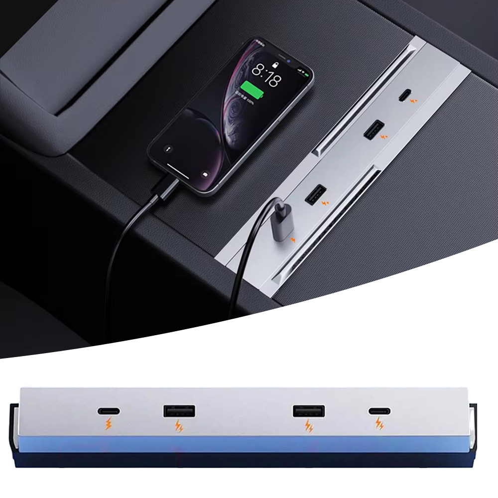 Usb C Hub - محطة شحن سريعة 27W-65W مع موزع