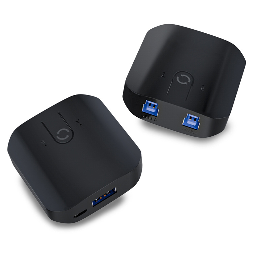 Laptop Mouse - صندوق مفاتيح USB KVM مزدوج ،