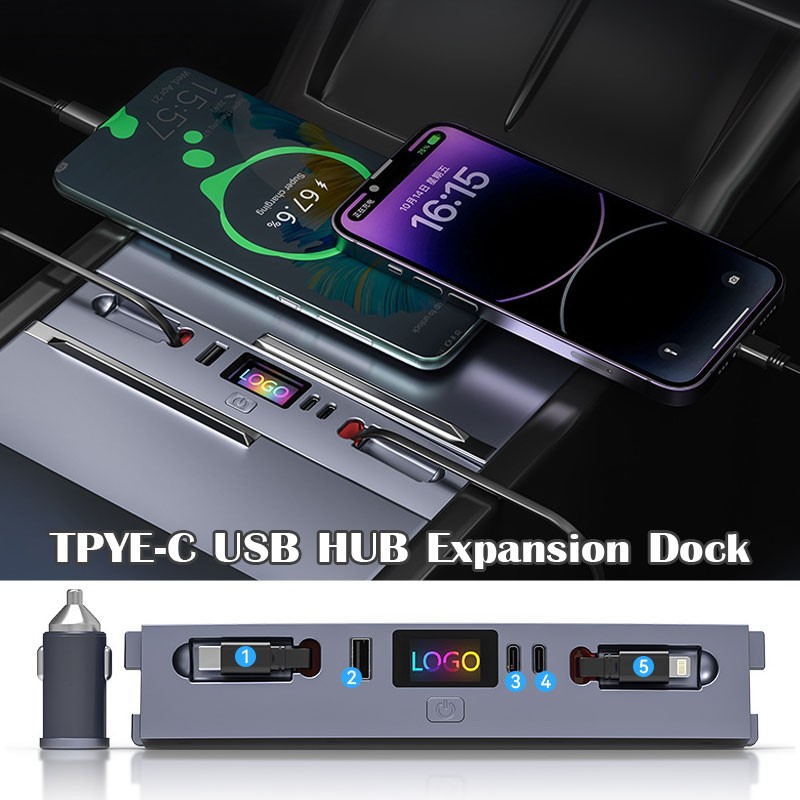محول سيارة متعدد المنافذ USB-C - مراجعة Usb C Hub وسعره