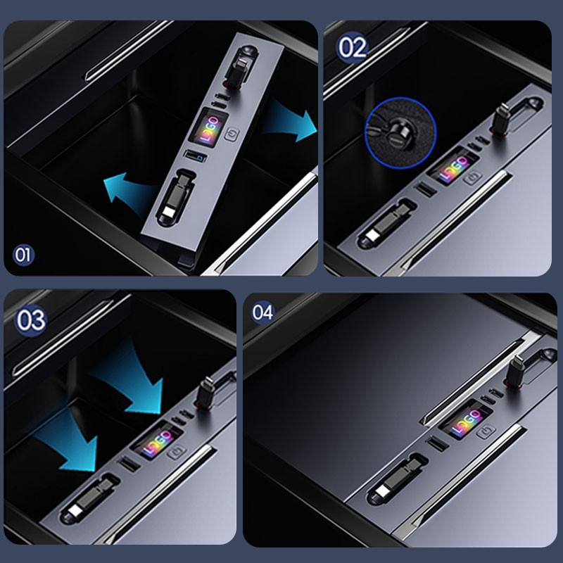 محول سيارة متعدد المنافذ USB-C - مراجعة Usb C Hub وسعره