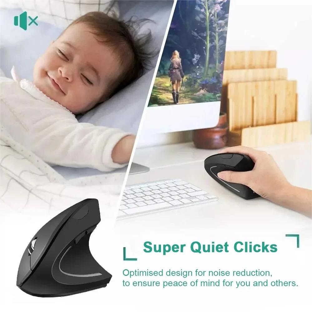 ماوس عمودي مريح USB 2.4 جيجا ه - مراجعة Laptop Mouse وسعره