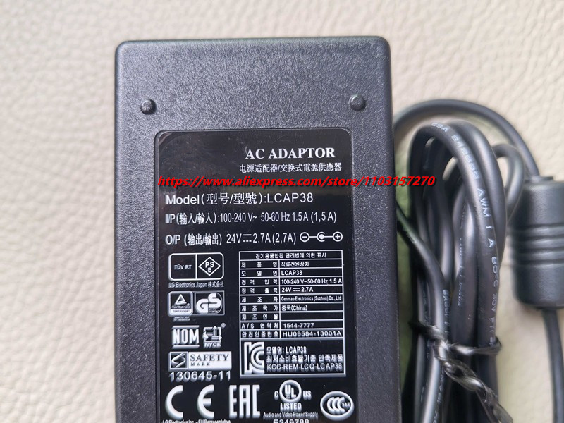 محول طاقة أصلي 24 فولت 2.7 أمب - مراجعة Laptop Charger وسعره