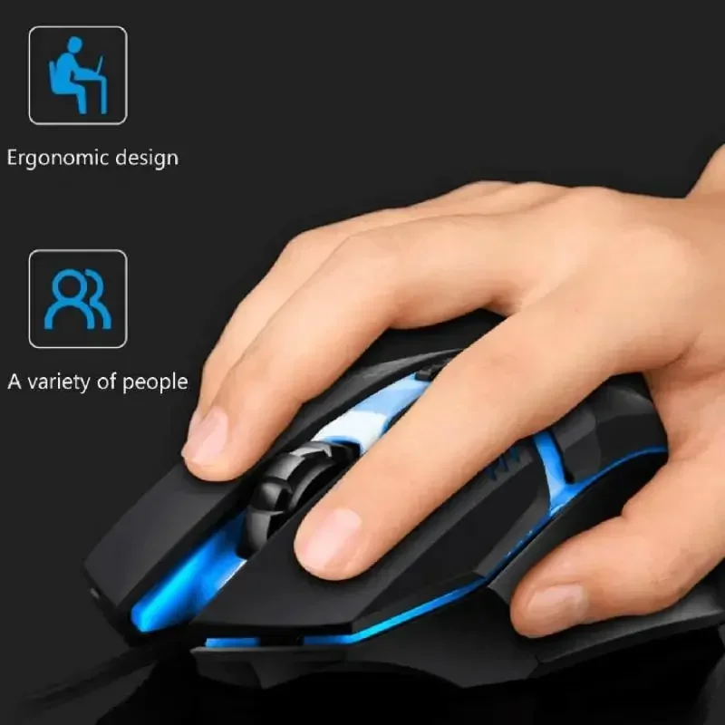فأرة ألعاب سلكية ملونة بثلاثة  - مراجعة Laptop Mouse وسعره
