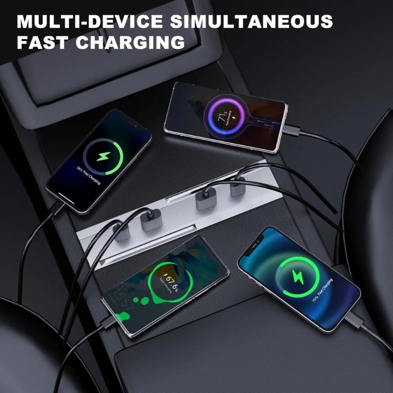 محول كونسول وسطي للسيارة متعدد - مراجعة Usb C Hub وسعره