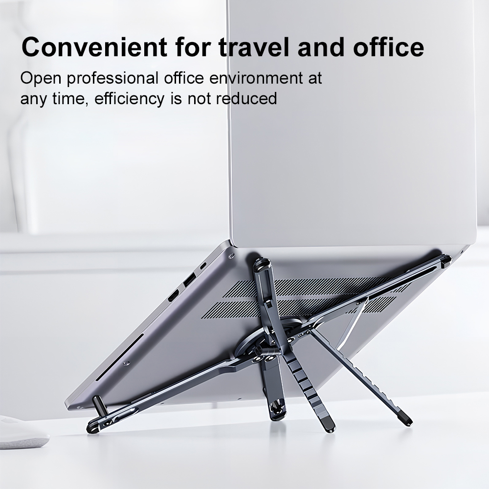 حامل هاتف مغناطيسي محمول وعصا  - مراجعة Laptop Stand وسعره